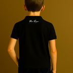 Polo Enfant Noir "Bien Soigné" – Édition Limitée Bien Soigné